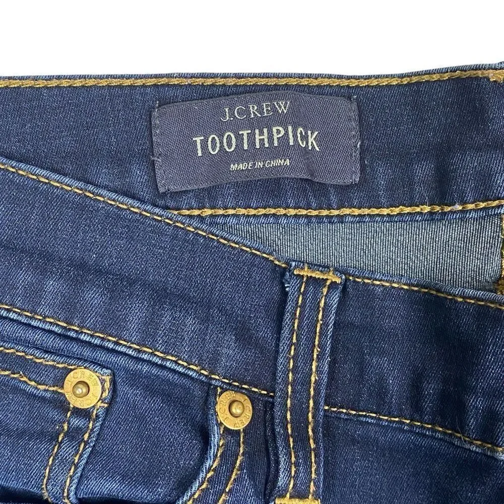J.Crew Toothpick Size 29 Ankle Skinny Jeans Dark